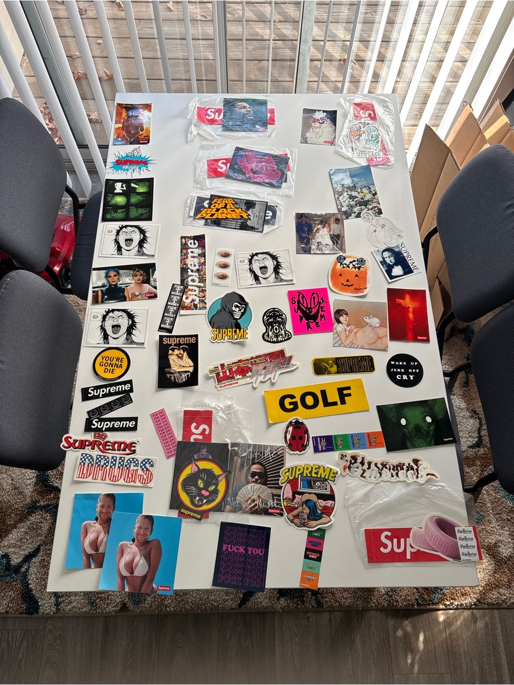 Supreme Sticker Bundle 50 Random Stickers